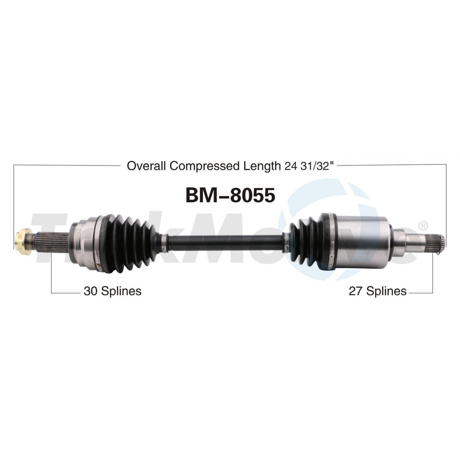 TrakMotive BM8055 CV Axle Shaft product image 1 of 3