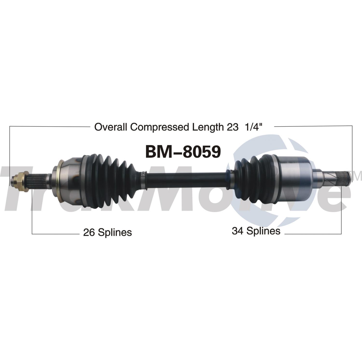 TrakMotive BM8059 - CV Axle Shaft TrakMotive BM8059 CV Axle Shaft product image 1 of 3