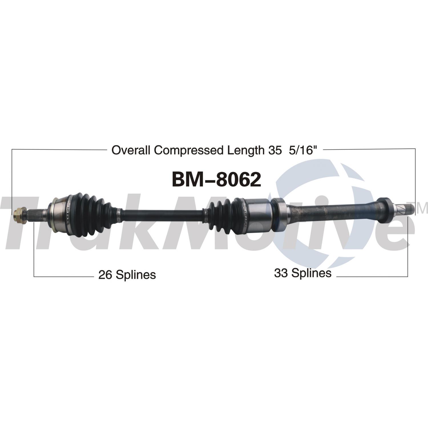 TrakMotive BM8062 - CV Axle Shaft TrakMotive BM8062 CV Axle Shaft product image 1 of 3