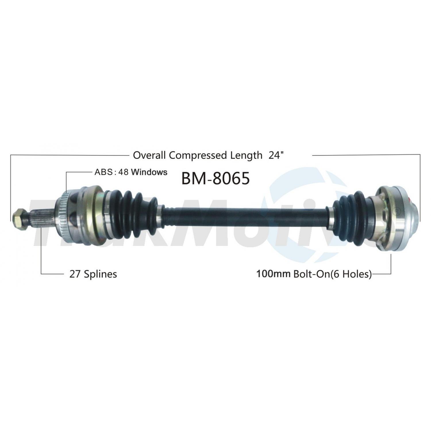 TrakMotive BM8065 - CV Axle Shaft TrakMotive BM8065 CV Axle Shaft product image 1 of 3