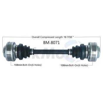 1984 BMW 733i CV Axle Shaft Rear Left TrakMotive BM8071 image 1 of 3