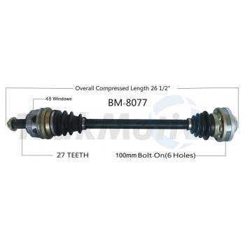 2005 BMW Z4 CV Axle Shaft Rear Left TrakMotive BM8077 image 1 of 3