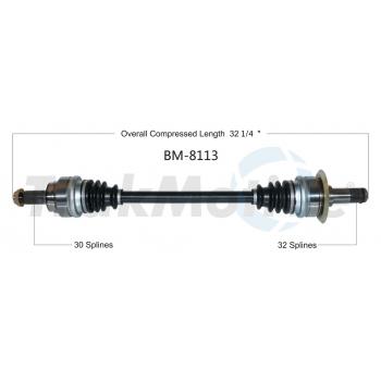 2010 BMW X5 CV Axle Shaft Rear Left TrakMotive BM8113 image 1 of 3