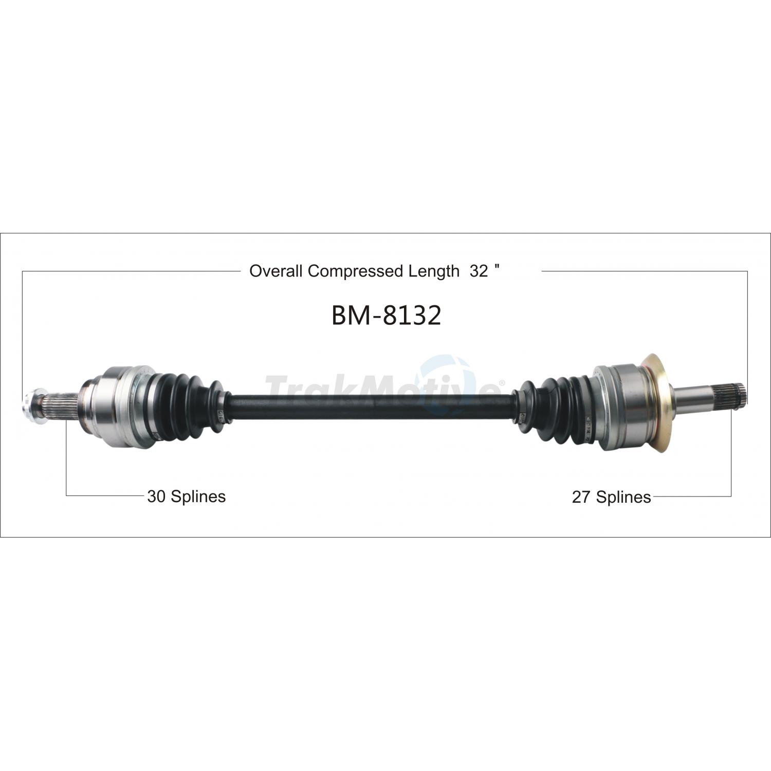 TrakMotive BM8132 - CV Axle Shaft TrakMotive BM8132 CV Axle Shaft product image 1 of 3