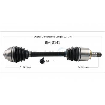 2017 Mini Cooper Clubman CV Axle Shaft
