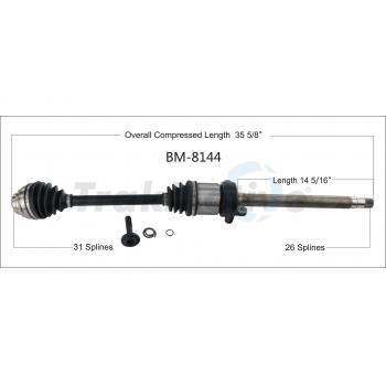 2019 Mini Cooper Countryman CV Axle Shaft