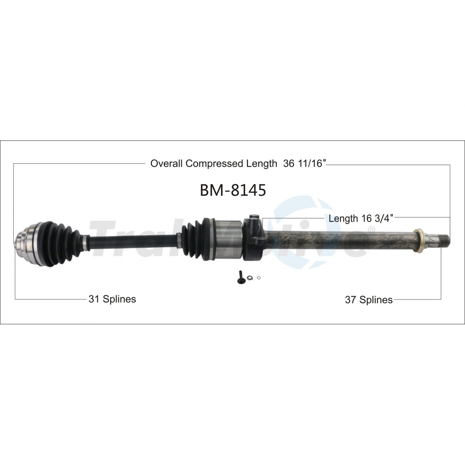 TrakMotive BM8145 - CV Axle Shaft TrakMotive BM8145 CV Axle Shaft product image 1 of 3