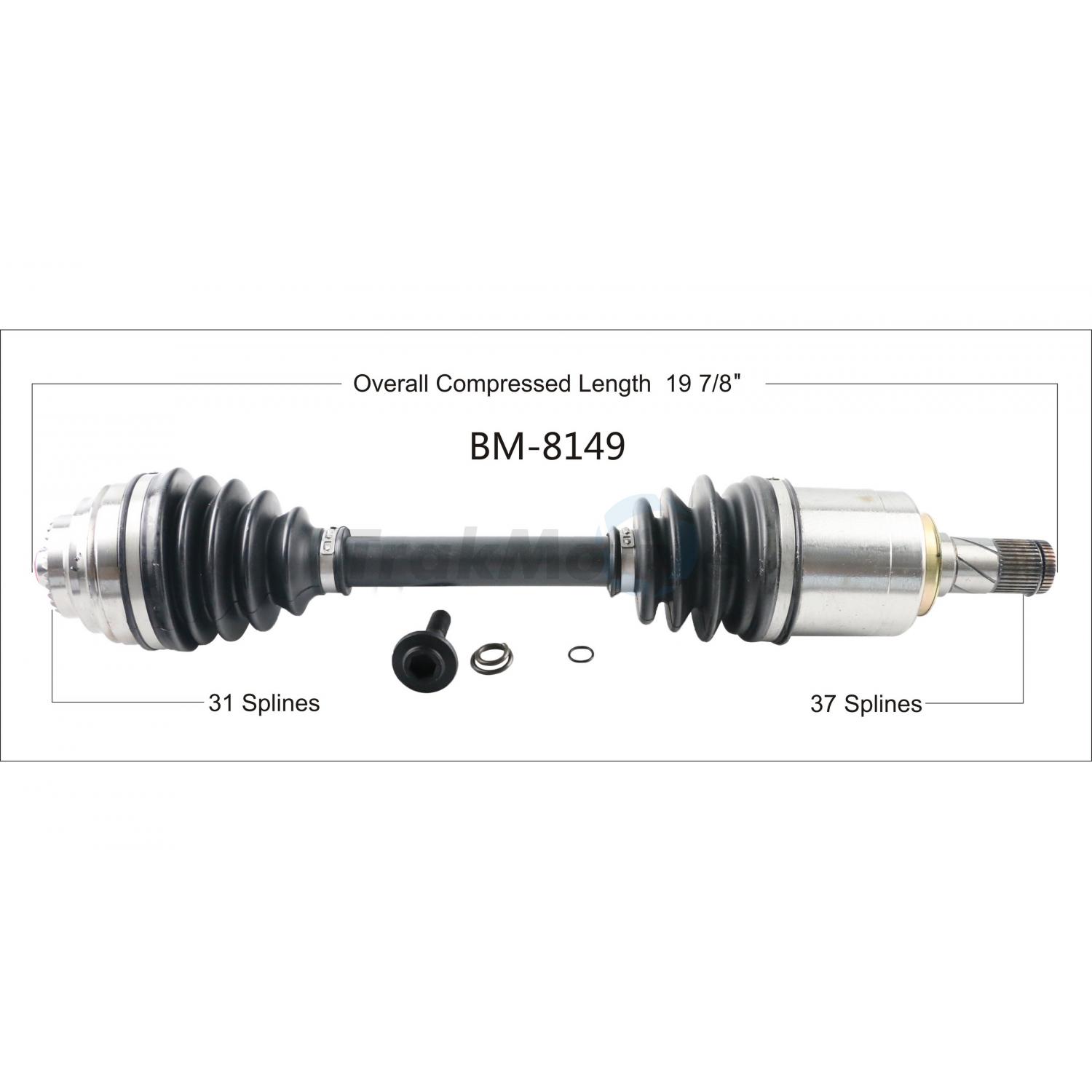 TrakMotive BM8149 - CV Axle Shaft TrakMotive BM8149 CV Axle Shaft product image 1 of 3
