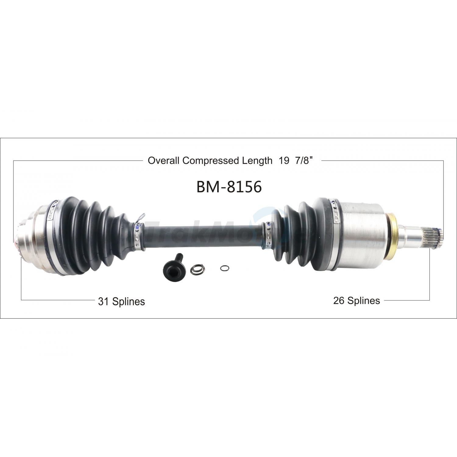 TrakMotive BM8156 - CV Axle Shaft TrakMotive BM8156 CV Axle Shaft product image 1 of 3