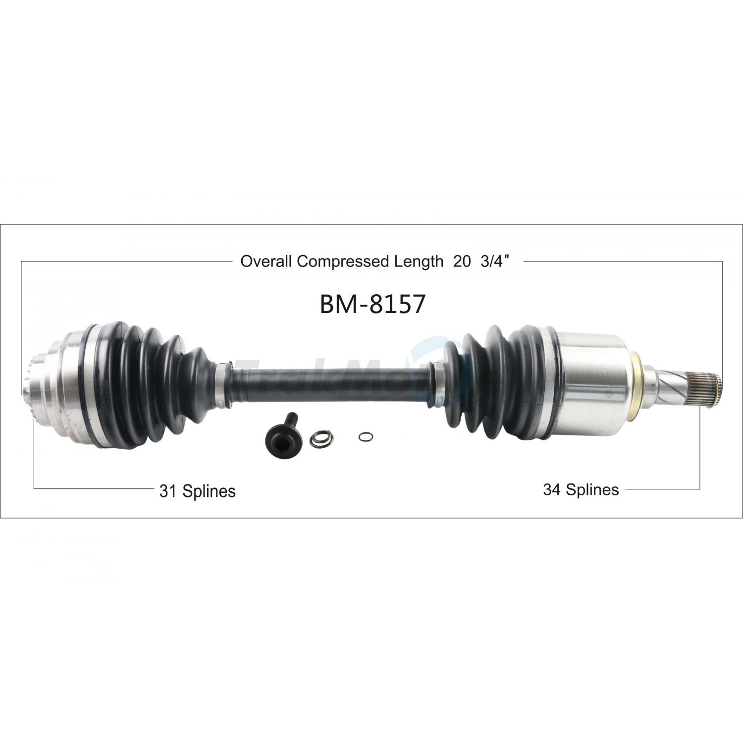 TrakMotive BM8157 - CV Axle Shaft TrakMotive BM8157 CV Axle Shaft product image 1 of 3