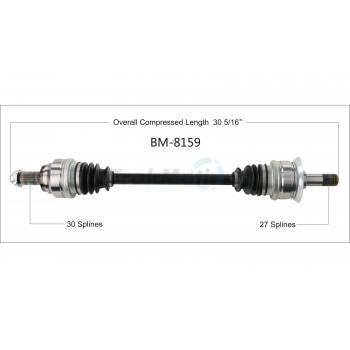 2017 BMW X4 CV Axle Shaft