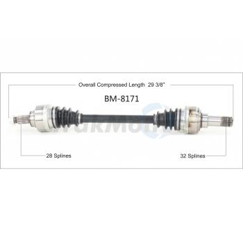 2016 BMW M235i CV Axle Shaft Rear Left TrakMotive BM8171 image 1 of 3