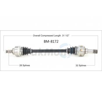 2016 BMW M235i CV Axle Shaft Rear Right TrakMotive BM8172 image 1 of 3