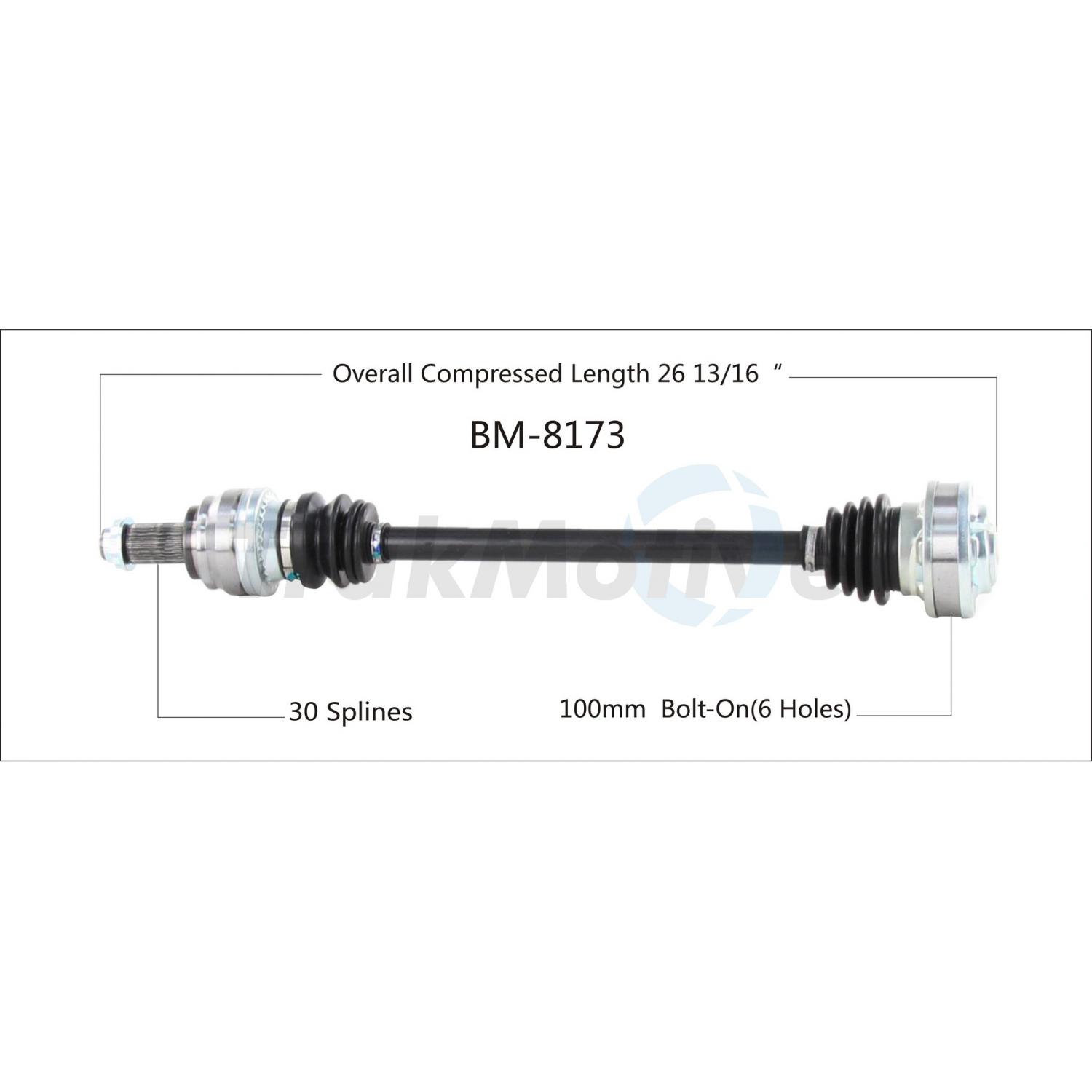 TrakMotive BM8173 - CV Axle Shaft TrakMotive BM8173 CV Axle Shaft product image 1 of 3