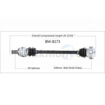 2015 BMW X1 CV Axle Shaft Rear Right TrakMotive BM8173 image 1 of 3