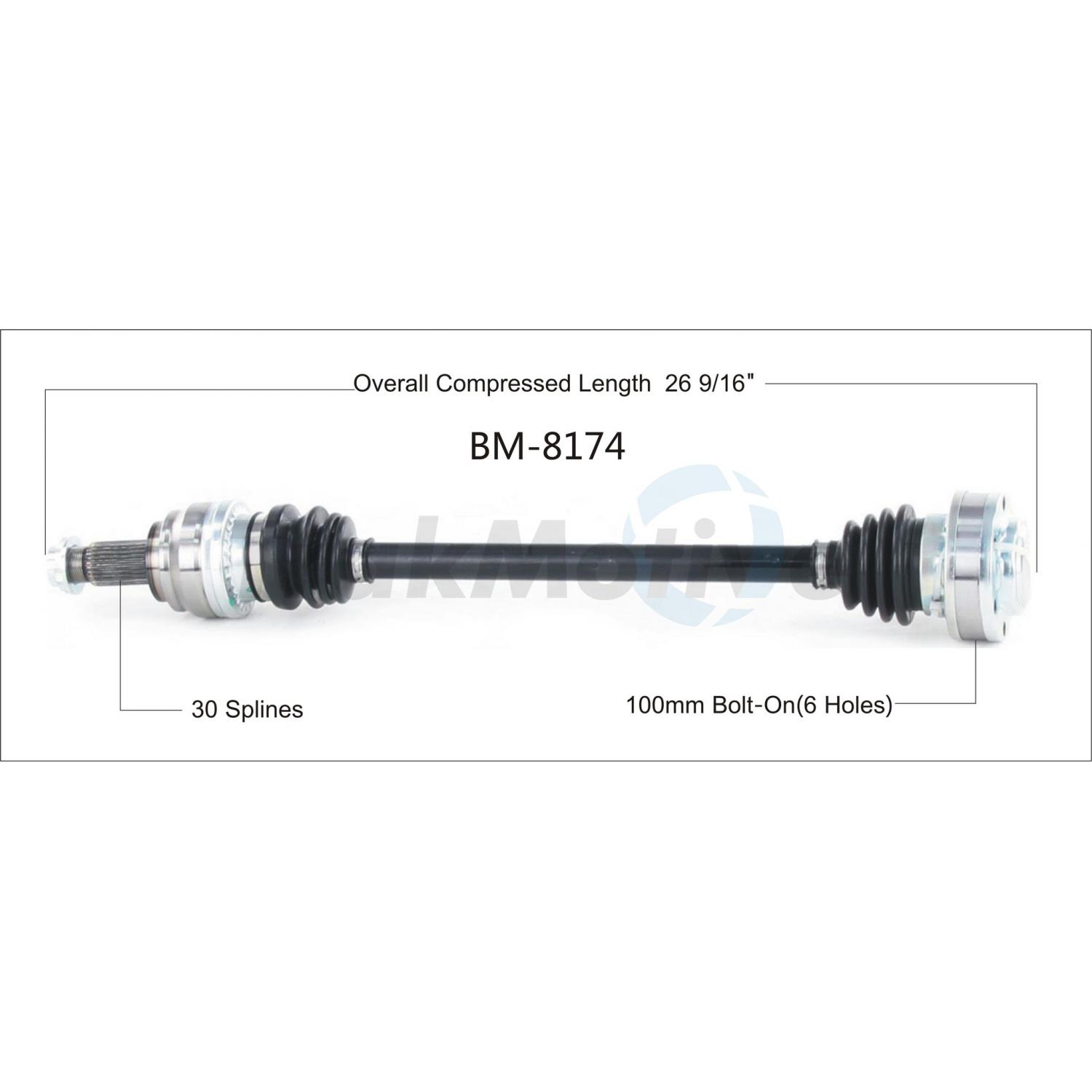 TrakMotive BM8174 - CV Axle Shaft TrakMotive BM8174 CV Axle Shaft product image 1 of 3