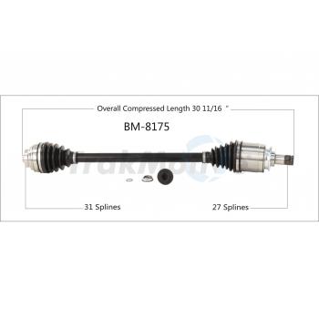 2014 BMW i3 CV Axle Shaft
