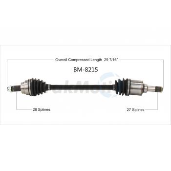 2019 BMW 340i GT xDrive CV Axle Shaft Rear Left TrakMotive BM8215 image 1 of 3