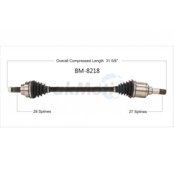 2013 BMW 328i CV Axle Shaft Rear Right TrakMotive BM8218 image 1 of 3