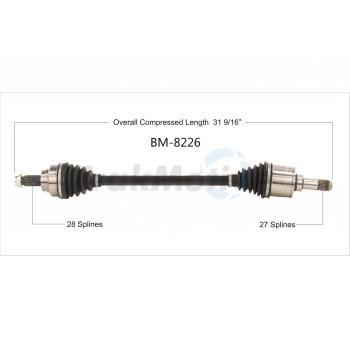 2016 BMW 328i GT xDrive CV Axle Shaft Rear Right TrakMotive BM8226 image 1 of 3