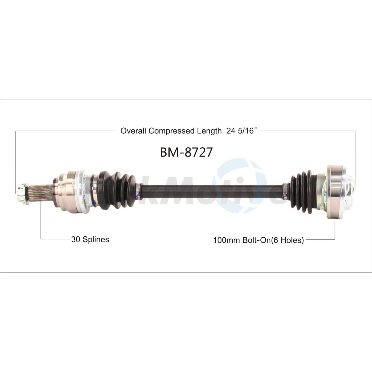 TrakMotive BM8727 - CV Axle Shaft TrakMotive BM8727 CV Axle Shaft product image 1 of 3