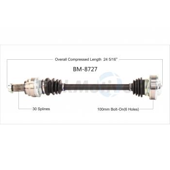2015 BMW X1 CV Axle Shaft Rear Left TrakMotive BM8727 image 1 of 3