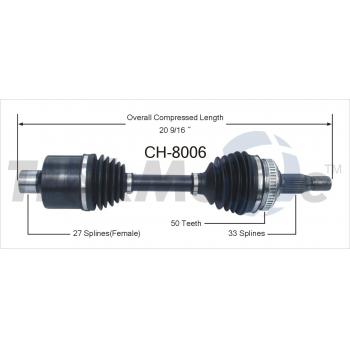 1994 Eagle Vision CV Axle Shaft