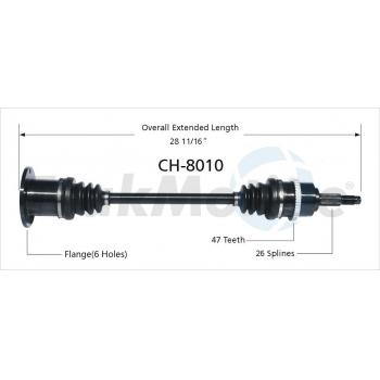1995 Dodge Grand Caravan CV Axle Shaft