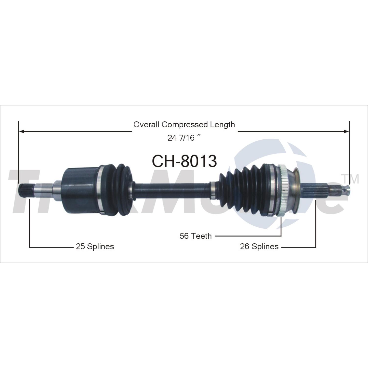 TrakMotive CH8013 - CV Axle Shaft TrakMotive CH8013 CV Axle Shaft product image 1 of 3