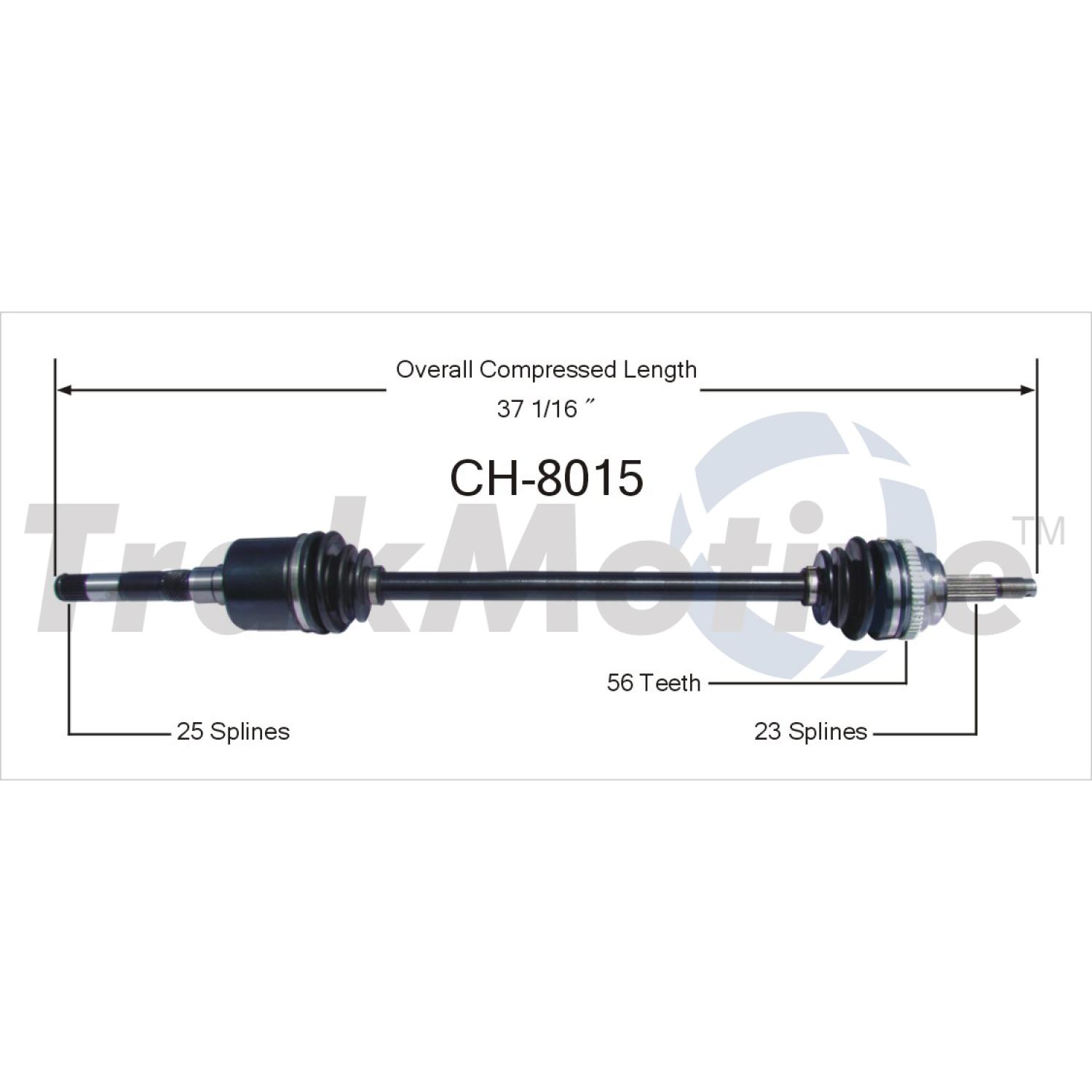 TrakMotive CH8015 - CV Axle Shaft TrakMotive CH8015 CV Axle Shaft product image 1 of 3