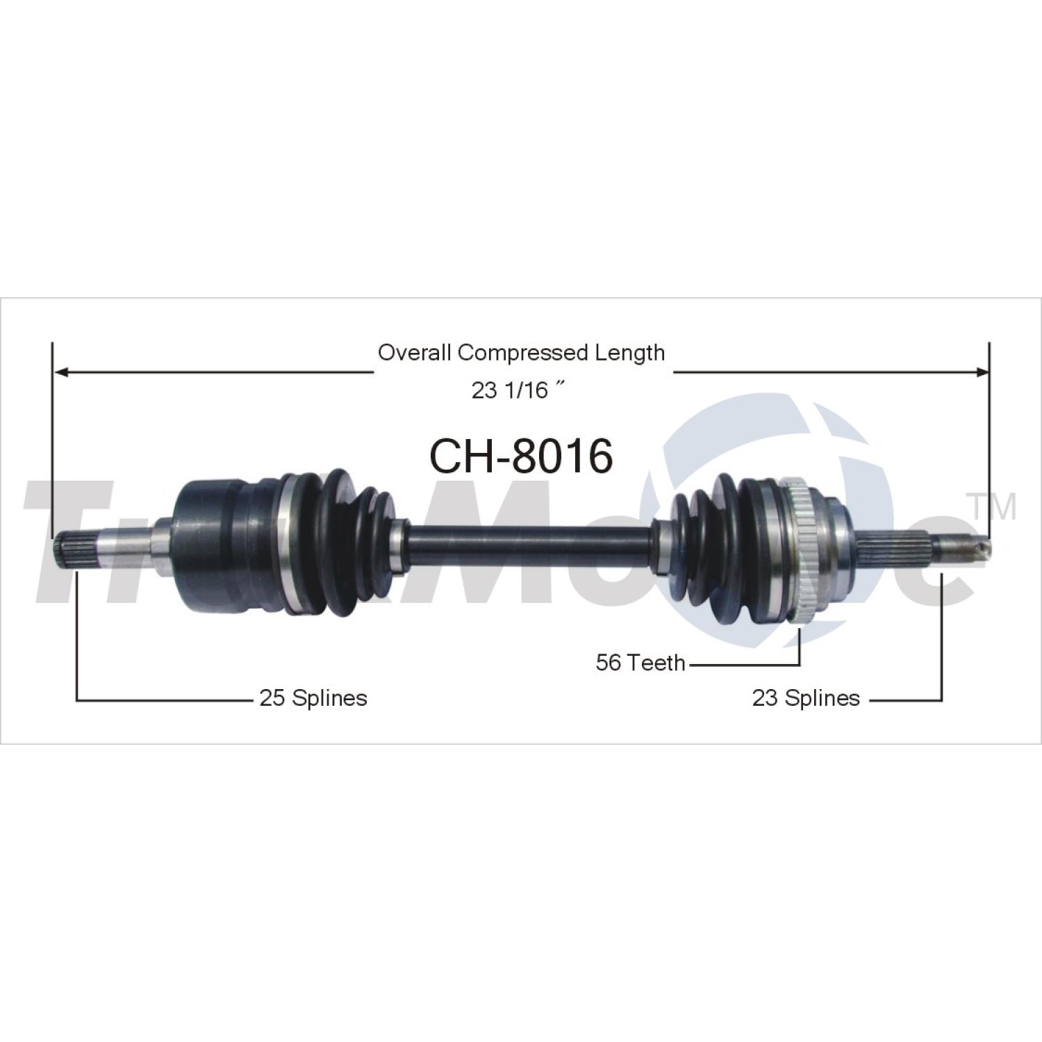 TrakMotive CH8016 - CV Axle Shaft TrakMotive CH8016 CV Axle Shaft product image 1 of 3