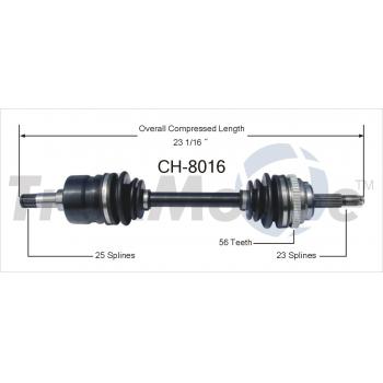 1997 Dodge Neon CV Axle Shaft Front Left TrakMotive CH8016 image 1 of 3