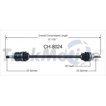 1997 Dodge Neon CV Axle Shaft Front Right TrakMotive CH8024 image 1 of 3