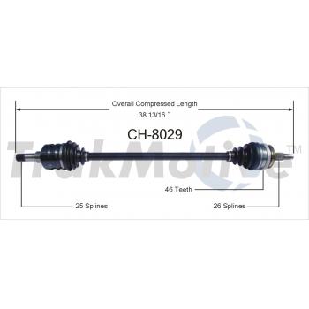 2001 Dodge Stratus CV Axle Shaft Front Right TrakMotive CH8029 image 1 of 3