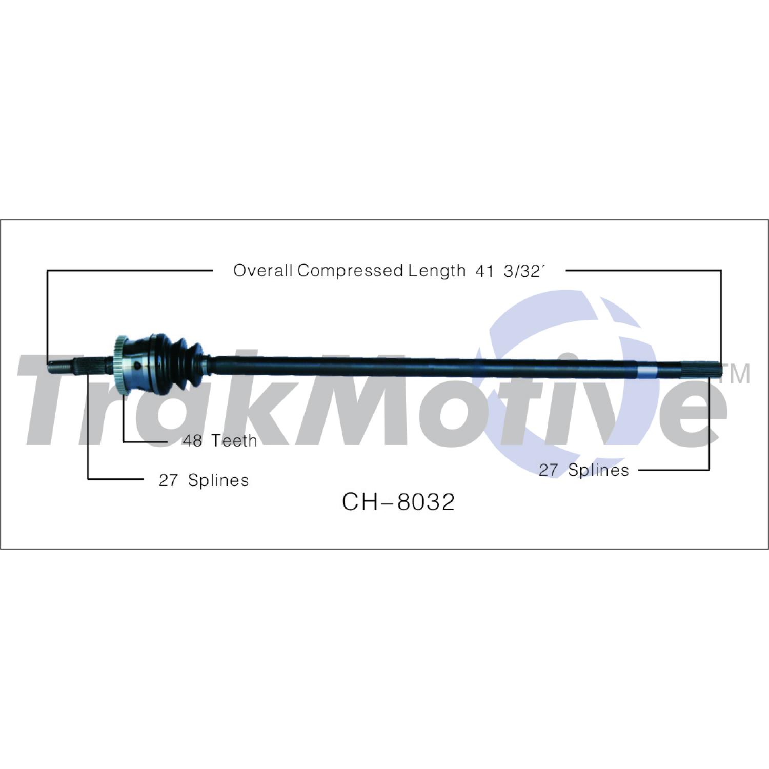 TrakMotive CH8032 - CV Axle Shaft TrakMotive CH8032 CV Axle Shaft product image 1 of 3