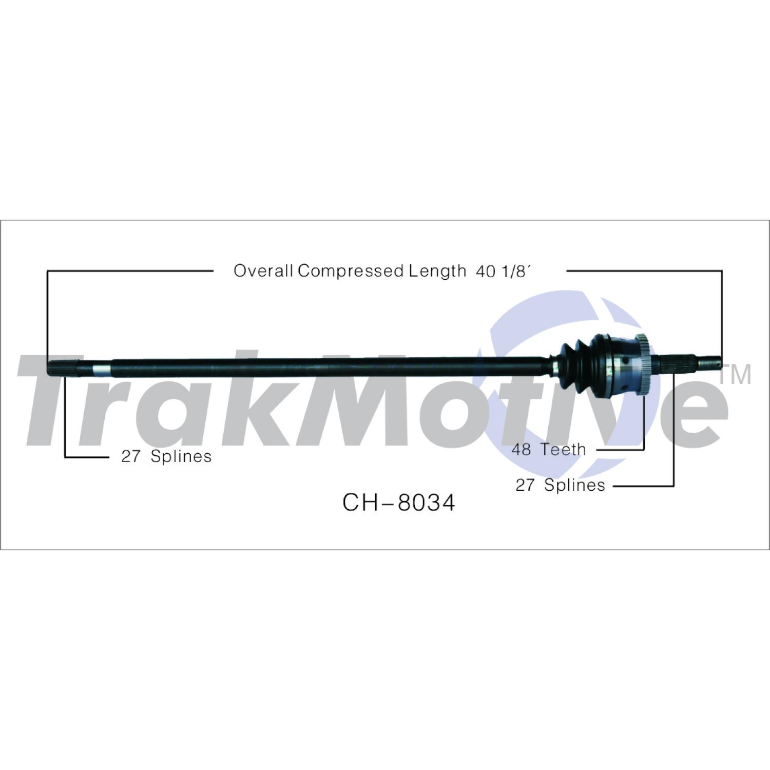 TrakMotive CH8034 - CV Axle Shaft TrakMotive CH8034 CV Axle Shaft product image 1 of 3