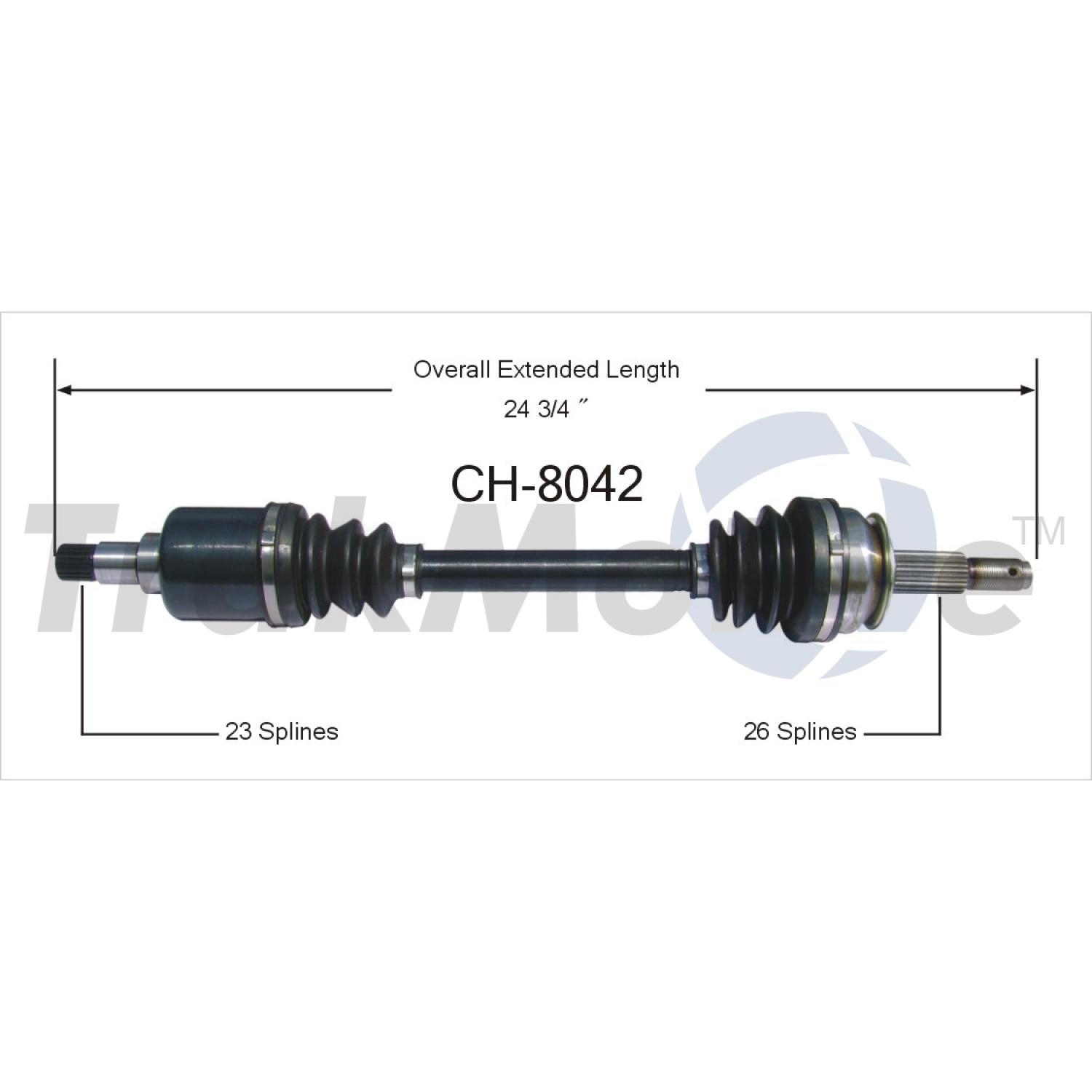 TrakMotive CH8042 - CV Axle Shaft TrakMotive CH8042 CV Axle Shaft product image 1 of 3