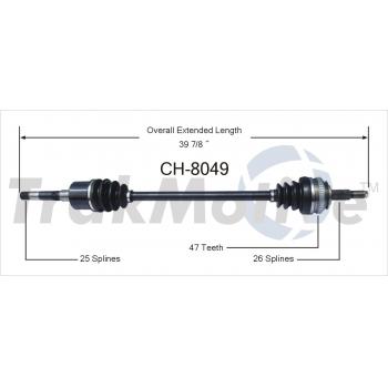 1992 Chrysler Imperial CV Axle Shaft Front Right TrakMotive CH8049 image 1 of 3