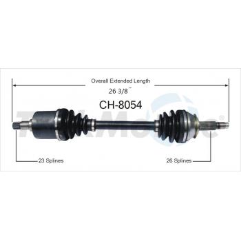 1986 Dodge Mini Ram CV Axle Shaft