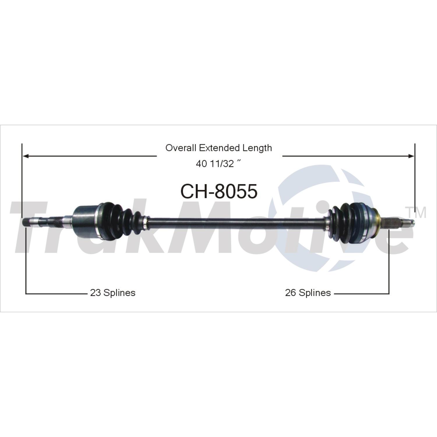 TrakMotive CH8055 - CV Axle Shaft TrakMotive CH8055 CV Axle Shaft product image 1 of 3