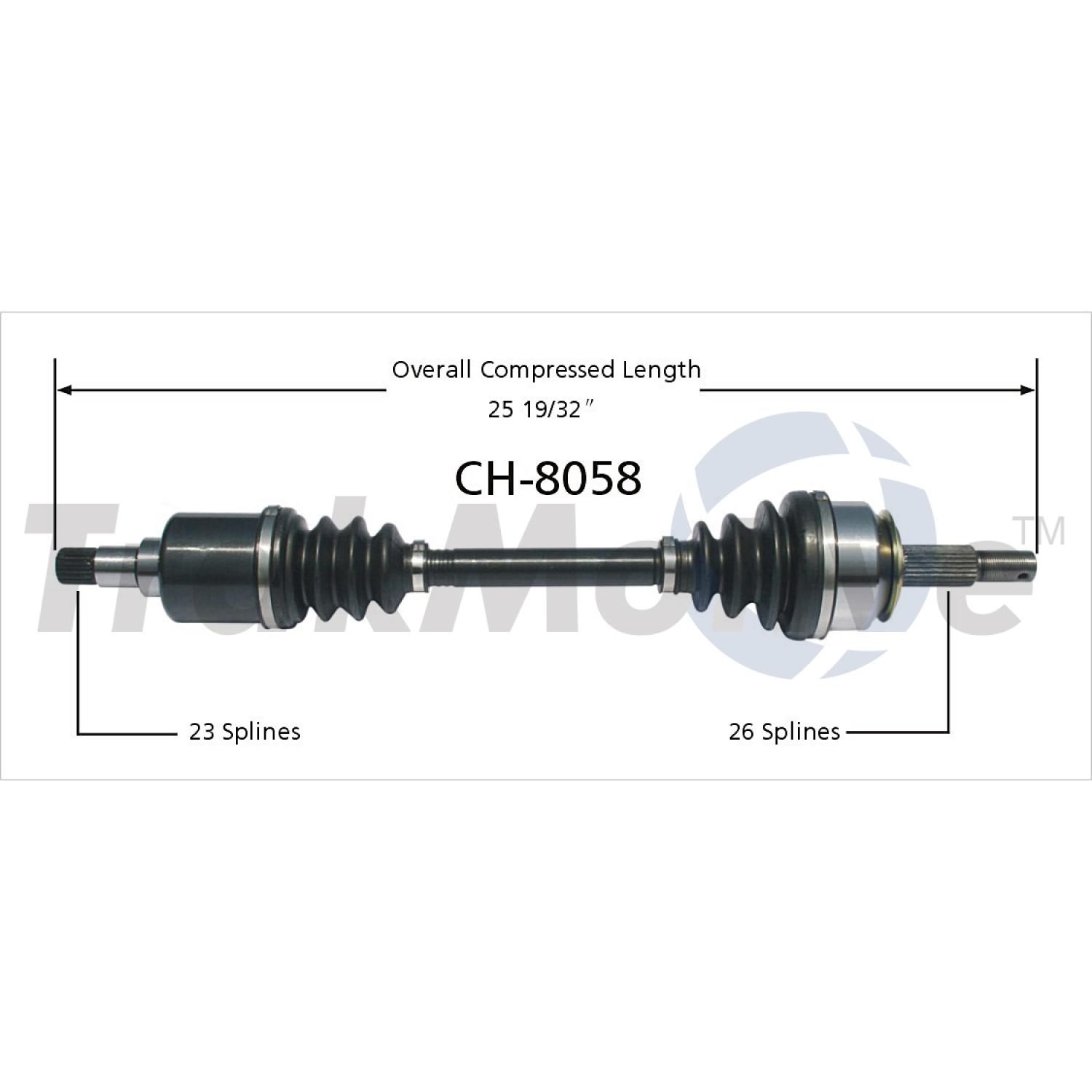 TrakMotive CH8058 - CV Axle Shaft TrakMotive CH8058 CV Axle Shaft product image 1 of 3