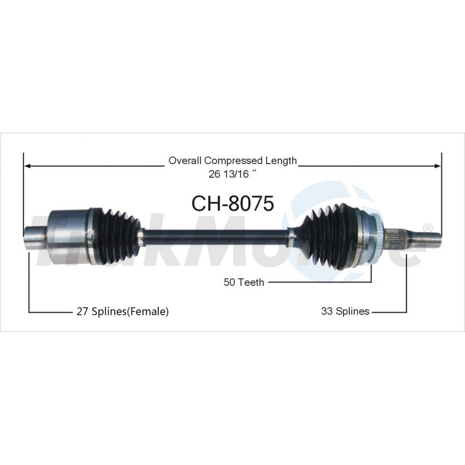 TrakMotive CH8075 - CV Axle Shaft TrakMotive CH8075 CV Axle Shaft product image 1 of 3