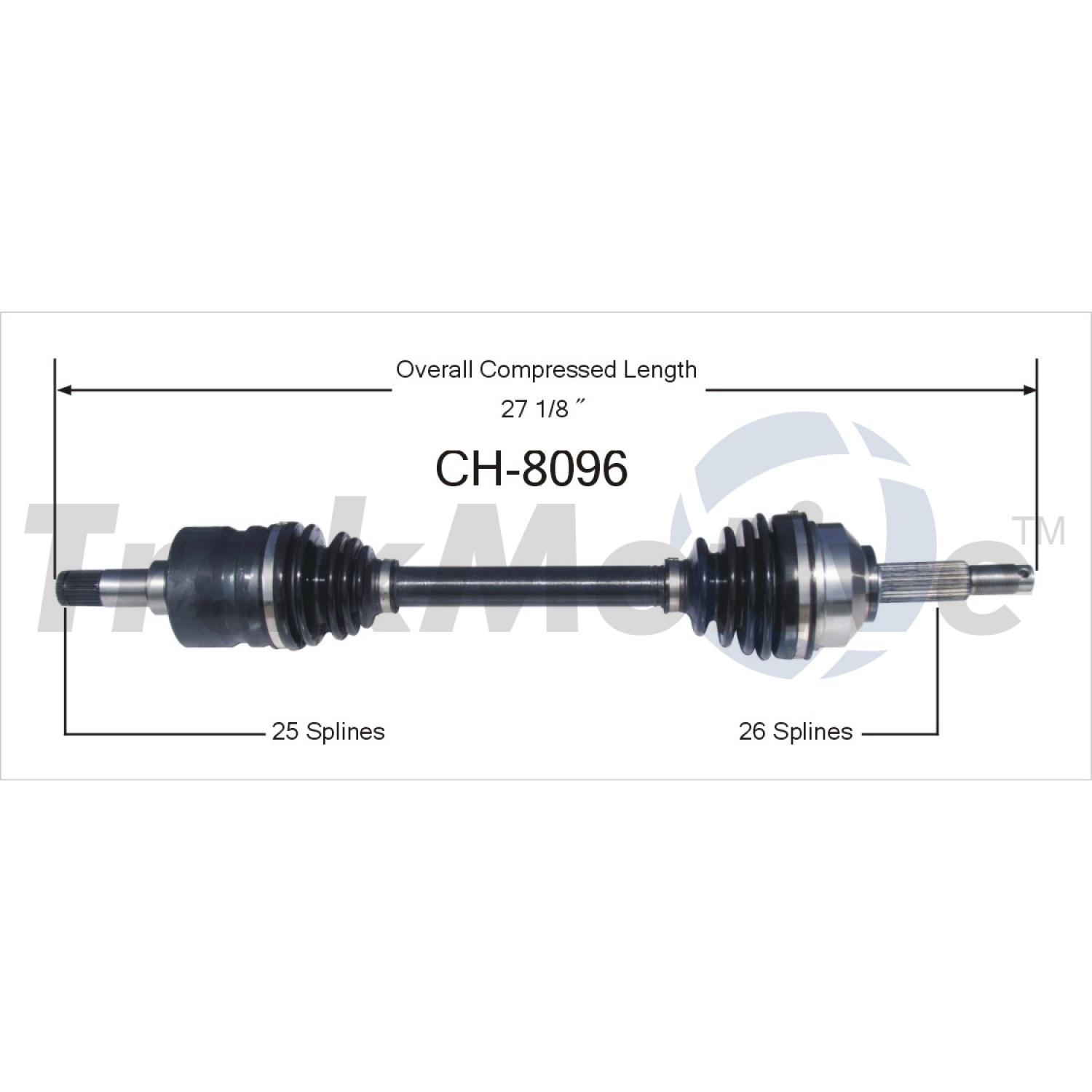 TrakMotive CH8096 - CV Axle Shaft TrakMotive CH8096 CV Axle Shaft product image 1 of 3