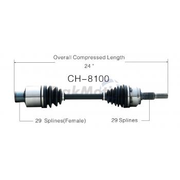 2010 Jeep Commander CV Axle Shaft Front Right TrakMotive CH8100 image 1 of 3