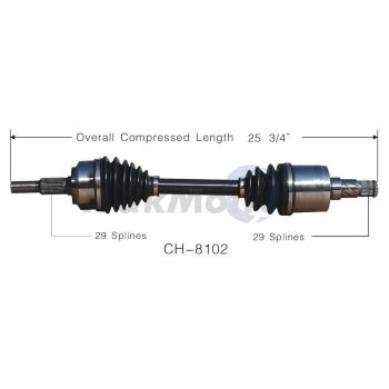 2010 Jeep Commander CV Axle Shaft Front Left TrakMotive CH8102 image 1 of 3