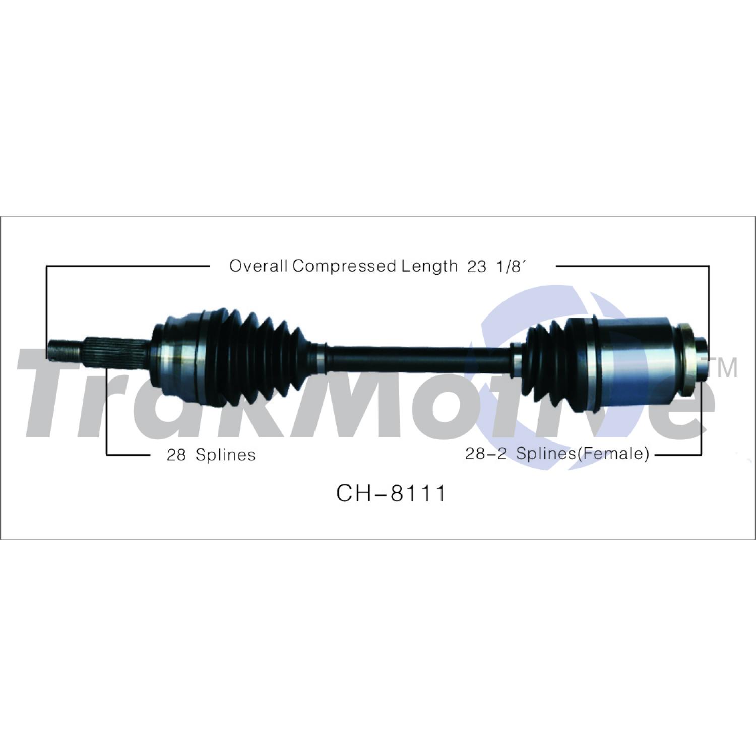 TrakMotive CH8111 - CV Axle Shaft TrakMotive CH8111 CV Axle Shaft product image 1 of 3