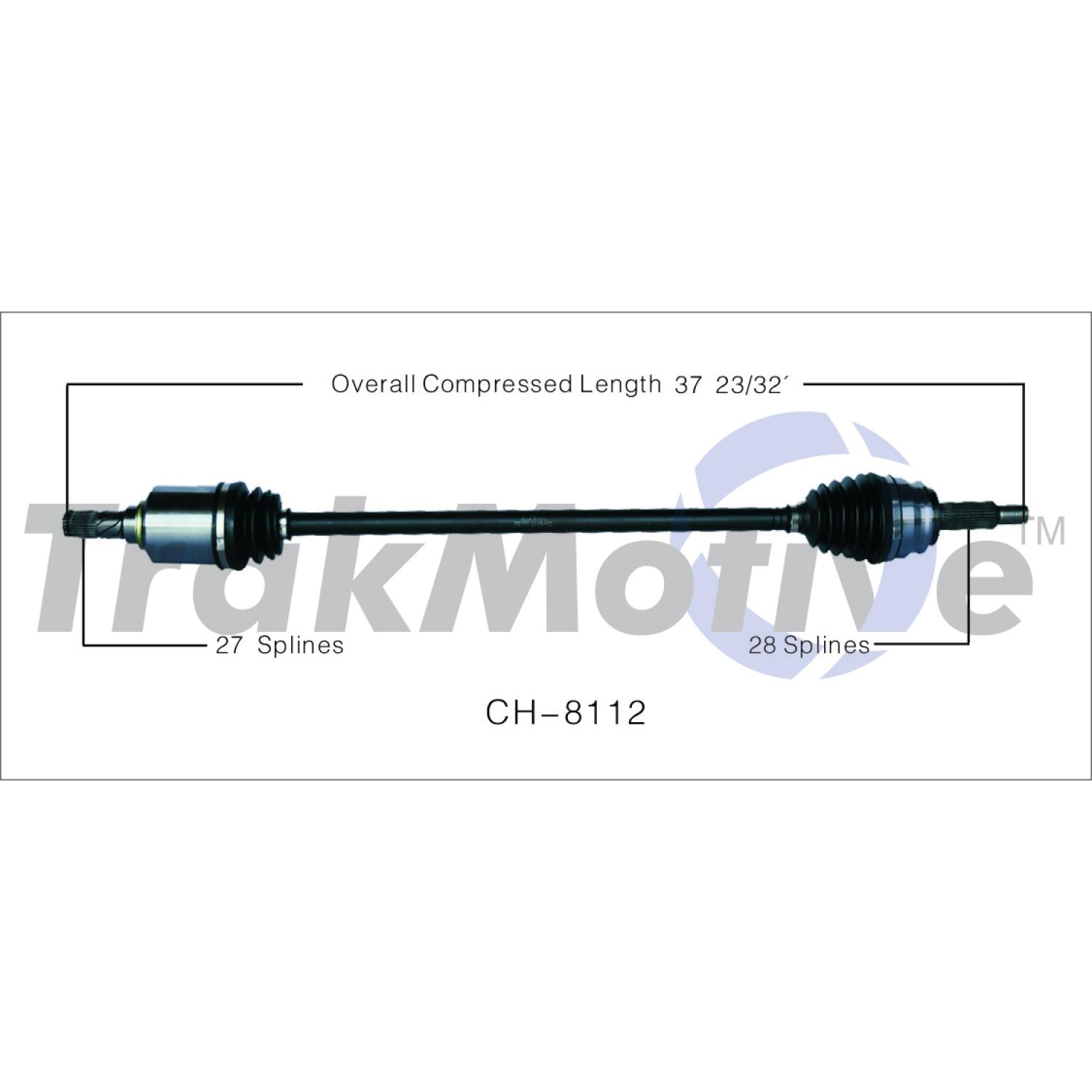 TrakMotive CH8112 CV Axle Shaft product image 1 of 3
