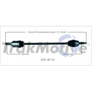 2017 Jeep Compass CV Axle Shaft Front Right TrakMotive CH8112 image 1 of 3