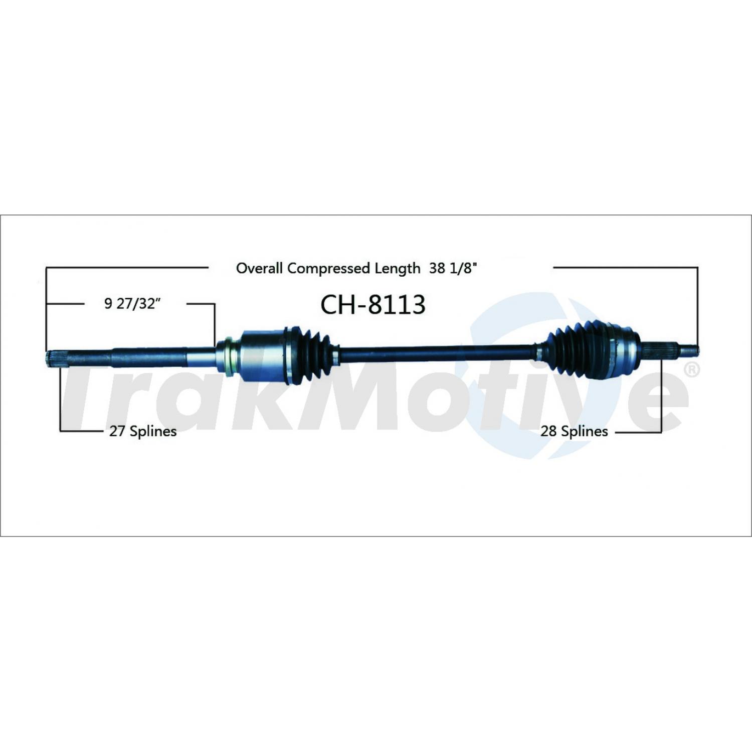 TrakMotive CH8113 - CV Axle Shaft TrakMotive CH8113 CV Axle Shaft product image 1 of 3