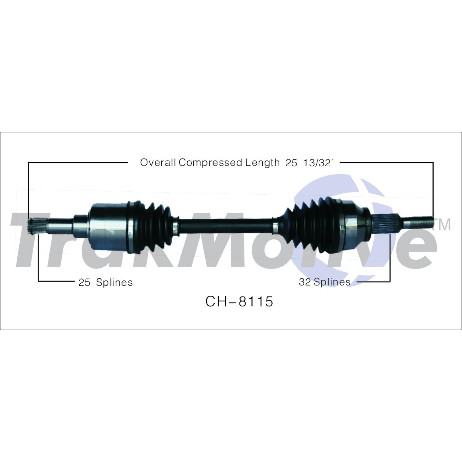 TrakMotive CH8115 - CV Axle Shaft TrakMotive CH8115 CV Axle Shaft product image 1 of 3